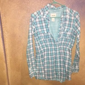 Kid girl long sleeve plaid